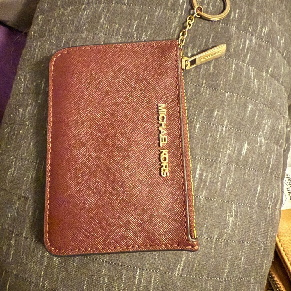 Michael Kors Burgundy and Gold wallet